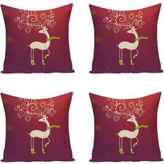 KEROTA Nunubee Set of 4 Christmas Decorations Cushion Cover