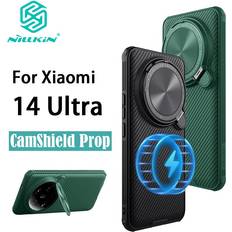 Mobiltilbehør Nillkin Für Xiaomi MI 14 Ultra Telefon Fall CamShield Prop Magnetische Harte PC TPU Shell Stoßfest Zurück Abdeckung