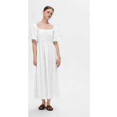 Hvite Kjoler Selected Off-shoulder Maxi Dress