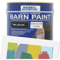 Bedec Blue Paint Bedec Barn Semi Gloss Mixed Wood Paint Blue