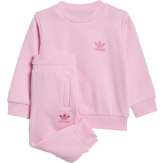 Adidas crew set Barnkläder adidas Infant Adicolor Crew Set - True Pink (IR6808)