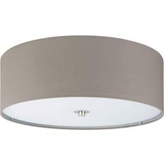 Eglo Pasteri Brown Ceiling Flush Light 47.5cm