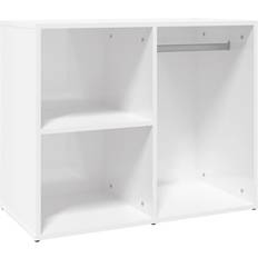 vidaXL Engineered Wood White High Gloss Opbevaringsskab 80x65cm