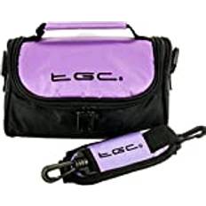 Camera Bags TGC AgfaPhoto DC-600uw Camera Case Bag with shoulder strap and Carry Handle Electric Purple