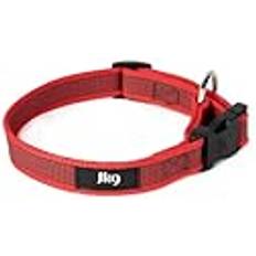 Julius-K9 JULIUS-K9 220CG-R Color & Halsband, 20mm*27-42 verstellbar, rot-grau