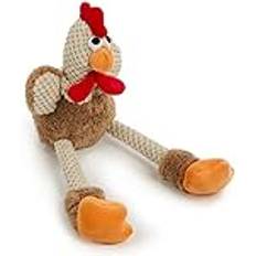 goDog Checkers Skinny Rooster Quietschspielzeug