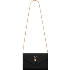 Saint Laurent Wallets & Key Holders Saint Laurent Classic Cassandre Chain Wallet - Black