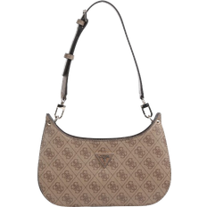 Guess Meridian Mini Latte Logo Shoulder Bag - Light Brown