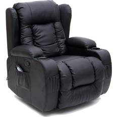 More4Homes Caesar Black Armchair 106cm