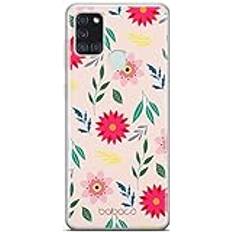 mobiltelefonfodral för Samsung A21s originalt och officiellt licensierat Babaco mönster Flowers 010 optimalt anpassad till formen på mobiltelefonen, fodral tillverkad av TPU-plast