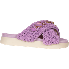 Bomull - Dam Tofflor & Sandaler INUIKII Woven Stones - Purple