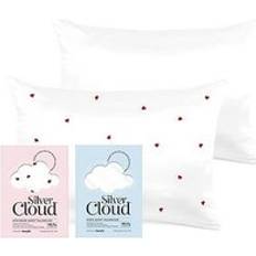 White Pillow Cases Cloud Heart Print & Pillow Case White