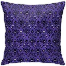 Purple Pillow Cases KEROTA Square haunted house Pillow Case Purple