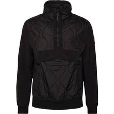 Clothing Belstaff Area Black Quarter Zip Pull-Over Jacket