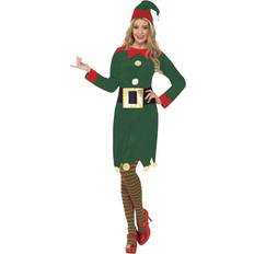 Smiffys Elf Costume with Dress & Belt