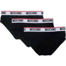 Moschino Kläder Moschino Sorte Herre Briefs med Logoet Elastisk Bånd Black