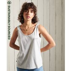 Superdry Tank Tops Superdry Klassisches Trägershirt aus Bio-Baumwolle - Gris