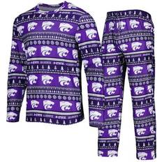 Men - Purple Sleepwear Concepts Sport Men's Purple Kansas State Wildcats Swivel Long Sleeve T-Shirt & Pants Sleep Set