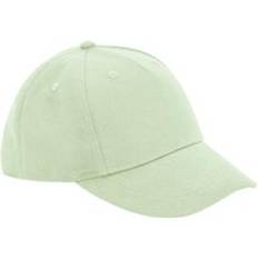 Beechfield Organic Cotton Panel Baseball Cap Light Green One