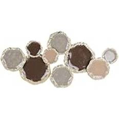 Multicoloured Wall Decor Beliani Modern Decorative Hanging Art Iron Wall Decor