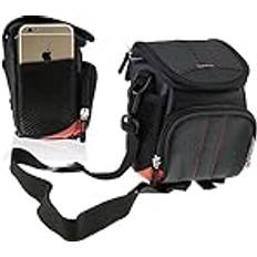 Navitech Black Camera Bag for Canon Powershot G7 X Mark III
