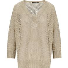 Linen Sweaters Max Mara Weekend OSTEO BEIGE PULLOVER