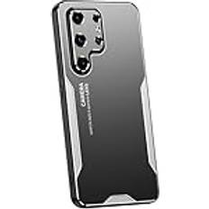 Case for Samsung Galaxy S24ultra/S24plus/S24, Full Lens Protection, Scratch-Resistant Metal Back, Slim Thin Drop Protective Case, Silver, S24 Ultra