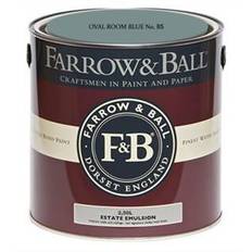 Outdoor Use - Wall Paint Farrow & Ball Estate Emulsion Wall Paint, Ceiling Paint Blue 2.5L