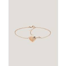 Tommy Hilfiger Women Bracelets Tommy Hilfiger Women's Carnation Gold-Plated Heart Bracelet Yellow