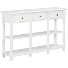 vidaXL 280015 White Console Table 30x120cm