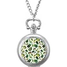 Fickur SONGTING Avocado trendig legering vintage söta hängande hänge halsband, Silver-stil, En storlek