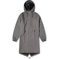 Grigio - Uomo Abbigliamento per la pioggia Rains Fishtail Parka - Grey