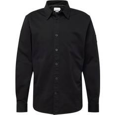 Calvin Klein Relaxed Cotton Twill Shirt - Black