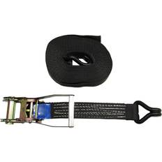 Black Bungee Cords & Ratchet Straps Securefix Direct Tie Down Lashing Ratchet Strap 5T 50MM 8M Hook