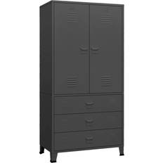 vidaXL 339615 Anthracite Grey Armoire 90x180cm