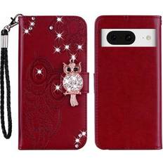 MTP Products Google Pixel 8 Ugle Rhinsten Pung Rød