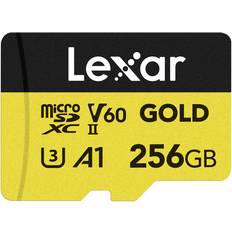 LEXAR microSDXC Cartes mémoire LEXAR Professional GOLD microSDXC Class 10 UHS-II U3 V60 A1 280/180MB/s 256GB