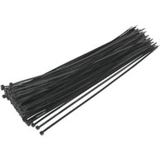 Black Cable Ties Loops 100 PACK Black Cable Ties 380 x 4.4mm Nylon 66 Material Heat Resistant