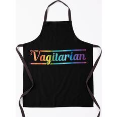 Textiles Famgem Funny Vagitarian Lesbian Gay Couple Day Apron