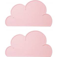 Silicone Cloths & Tissues Mascot Silicone Cloud Shape Place Mat Pink