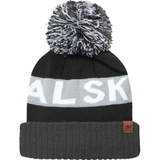 Foulden Bobble Hat - Black/Grey/White