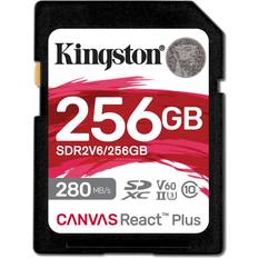 256 GB - SDXC Schede di Memoria & Chiavette USB Kingston Canvas React Plus SDXC Class 10 UHS-II U3 V60 280/150MB/s 256GB