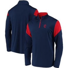 Fanatics Branded Cleveland Indians Primary Logo Quarter-Zip Jacket Men's