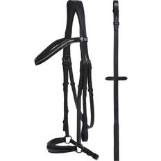 Hannoveransk trense Horse Guard HG CRYLL 24.1 trense med hannoveransk næsebånd Sort X-Full