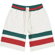 Gucci Men Shorts Gucci Men's Mesh Fabric Shorts Ivory