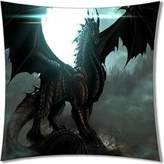 Textiles KEROTA Square Decorative Throw Case Dragon X Cushion Cover