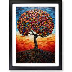 Marlow Home Co Tree Modern Black Framed Art 25x34cm