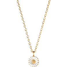 Dame Halskæder Georg Jensen Daisy Pendant Necklace Small - Gold/White