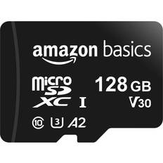 Micro sd card 128gb Amazon Basics MicroSDXC Class 10 UHS-I U3 V30 A2 100/60MB/s 128GB +SD adapter