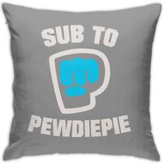 Textiles KEROTA Pewdiepie Print Cotton Linen Decorative Case Cushion Cover